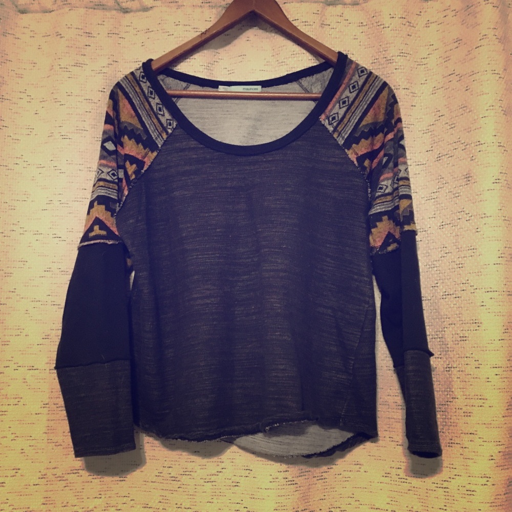 Crew scoop neck sweater.